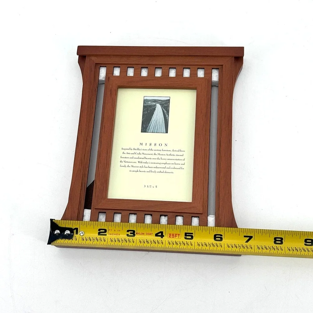 Fetco Mission Wood Picture Frame 3.5x5 Arts and Crafts Stickley Style 420035